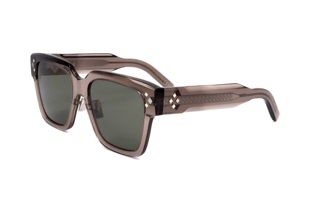 Dior Sunglasses CD DIAMOND DM40084F 45E Brown Square Frame Brown Lens 55-18-145